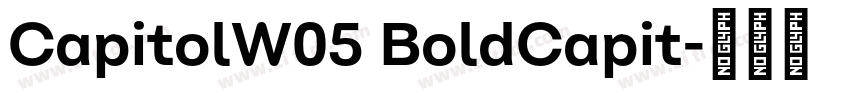 CapitolW05 BoldCapit字体转换